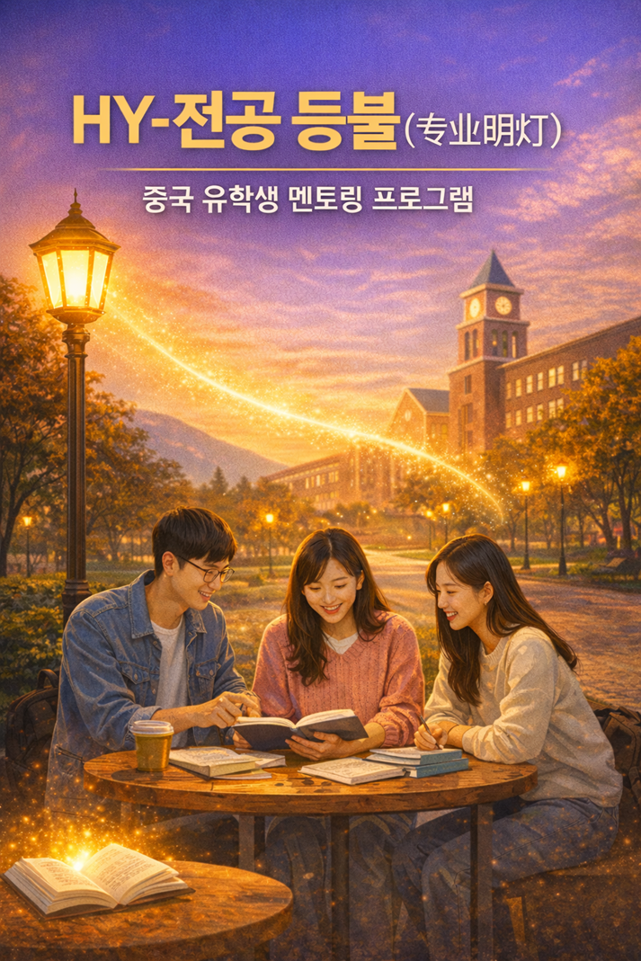 중국 유학생 학업 동기 부여 HY-전공 등불 (专业明灯) 멘티 모집
